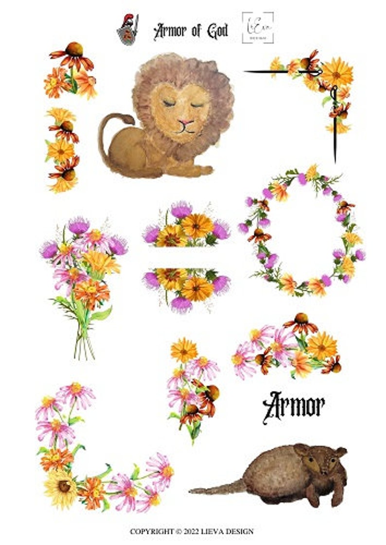 Armor of God Kit. Bible Journaling Supplies. Christian Faith. Easy to