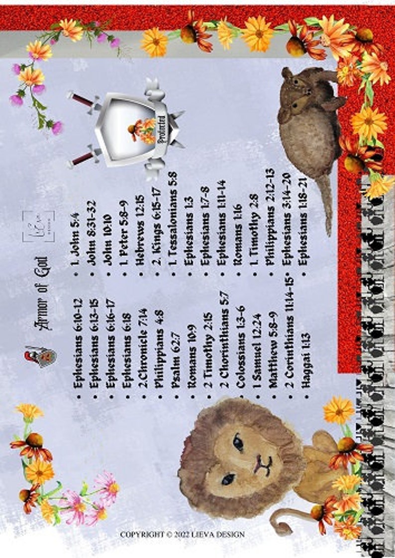 Armor of God Kit. Bible Journaling Supplies. Christian Faith. Easy to