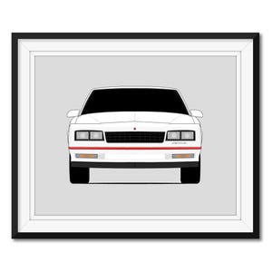 シボレー モンテカルロ (1983-1988) にインスパイアされた車のポスター プリント ウォール アート デコレーション CX1 (フレームなし)