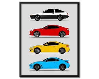 トヨタ 86 GT86 FT86 (2012-2016)(フロント、リア、サイド) カー