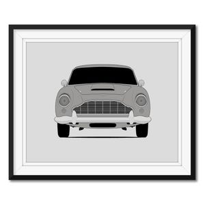 Aston Martin DB5 (1963-1965) inspiriert Auto Poster Druck Wand Kunst Dekor James Bond CX1 (Ungerahmt)