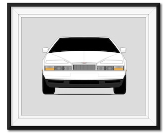 Aston Martin Lagonda (1976-1990) - Poster auto ispirato alla stampa, decorazione da parete CX1 (senza cornice)