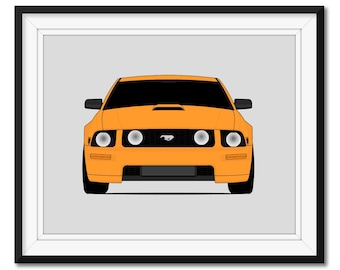 Ford Mustang GT CS (2005-2009) S197 Poster ispirato alla stampa artistica da parete CX1