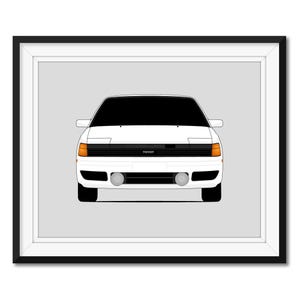 Toyota Celica T160 (1985-1989) 4th Generation Inspired Car Poster Print Wall Art Decor CX1 (Unframed)