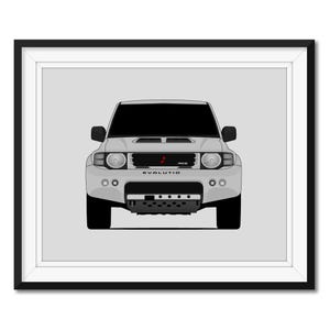 Mitsubishi Pajero Evolution (1997-1999) Inspired Car Poster Print Wall Art Decor CX1 (Unframed)