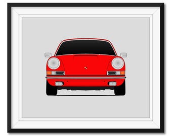 ポルシェ 911 901 (1963-1964) カーポスタープリント ウォール
