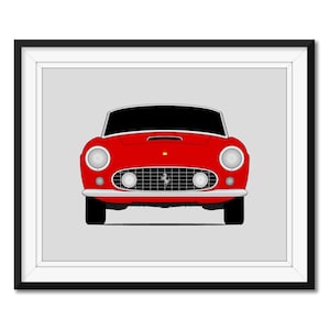 Ferrari 250 GT California Spyder LWB (1957-1963) Inspired Poster Print Wall Art Decor CX1 (Unframed)