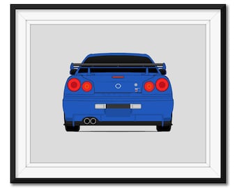 日産スカイライン GT-R R34 (1998-2002) (リア) ワイルド・スピード
