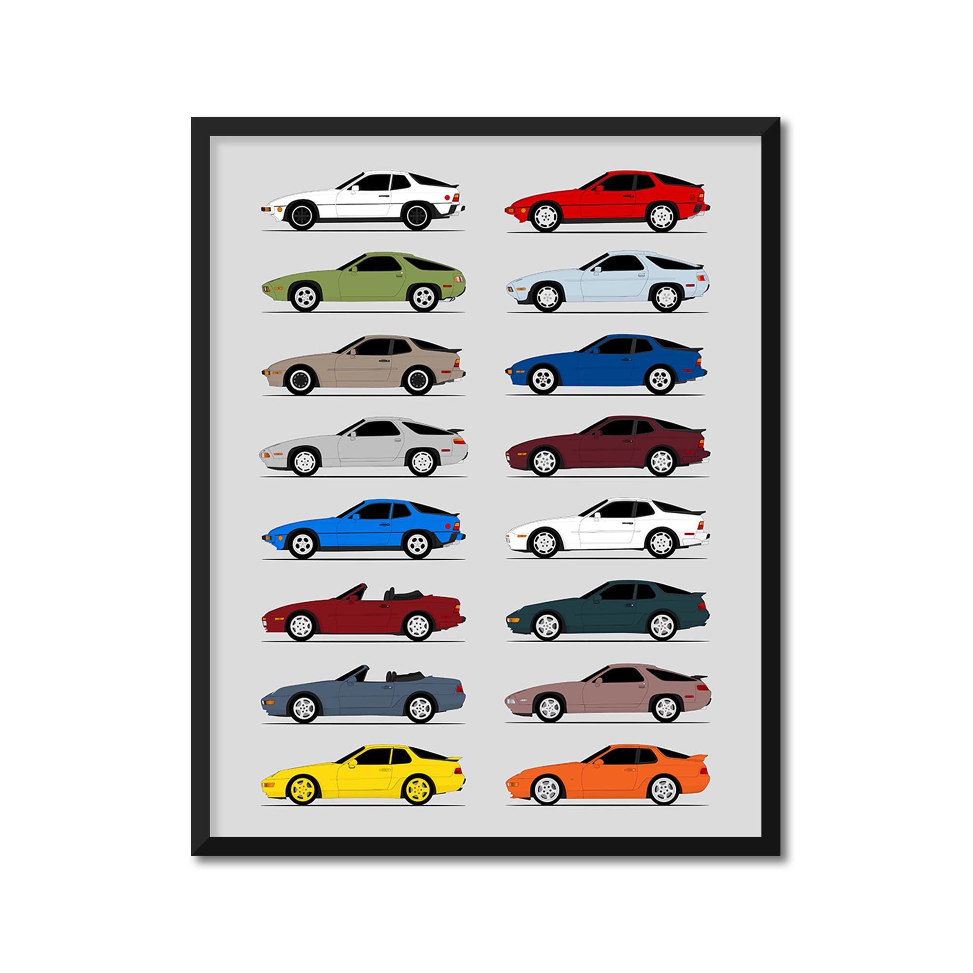 ポルシェ 924 928 944 968 フロントエンジン インスパイア ポスター