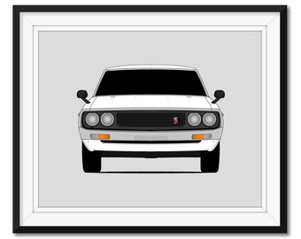 日産スカイライン GT-R R32 (1989-1994) カーポスタープリント