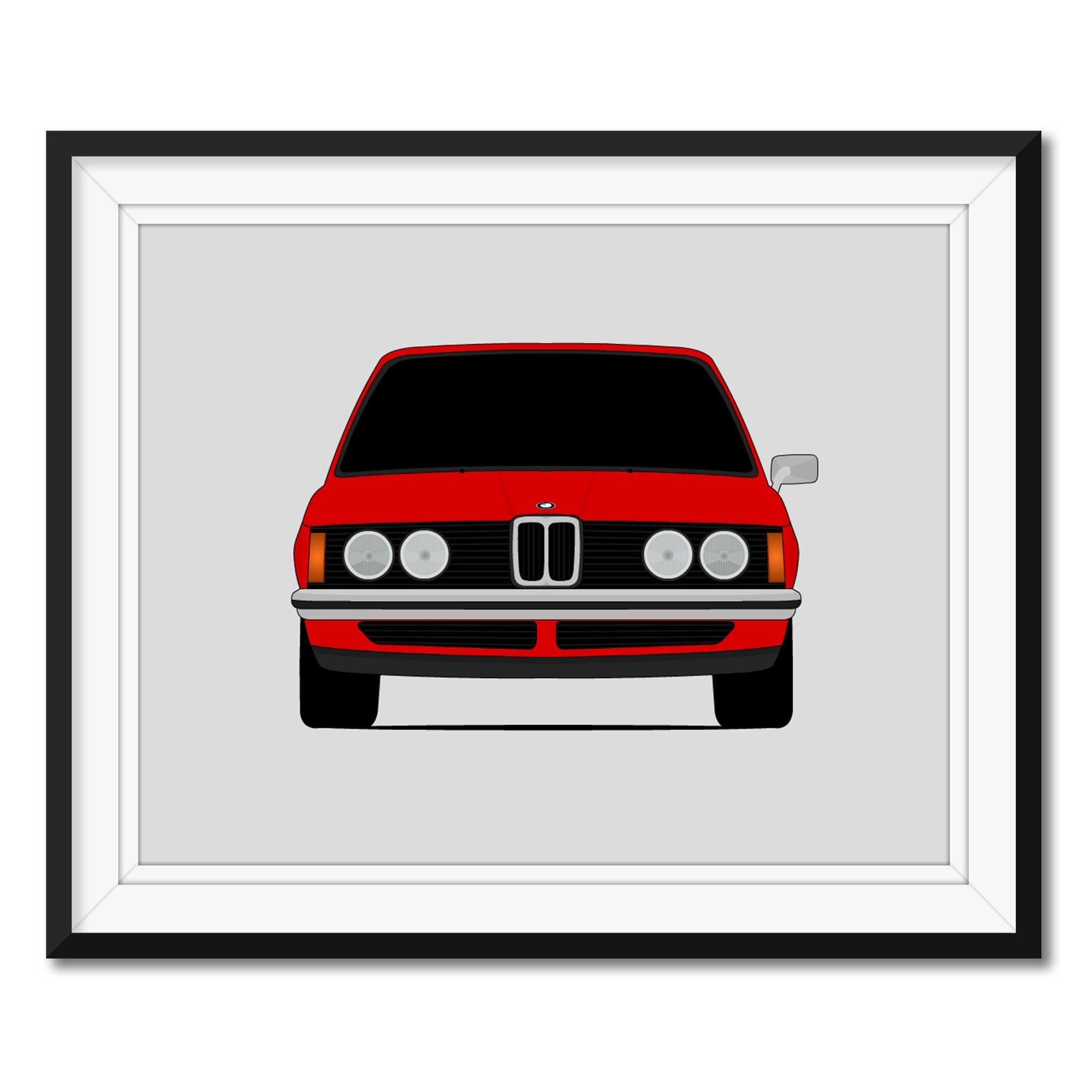 Décoration Murale BMW E21/Alpina 80 Cm - En Métal, Style Voiture, Neuve
