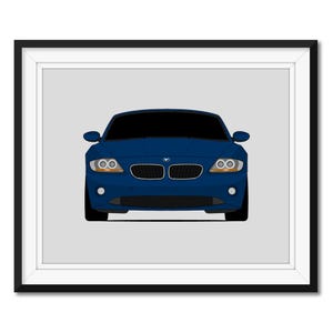 BMW Z4 E85 E86 (2002-2005) にインスパイアされたカーポスタープリント ウォールアート デコレーション CX1 (フレームなし)