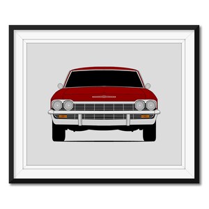 Chevy Impala (1965) Inspired Car Poster Print Wall Art Decor CX1 (Unframed)