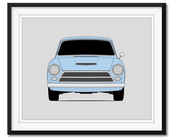 Poster ispirato alla Ford Cortina (1962-1966), stampa artistica da parete, CX1