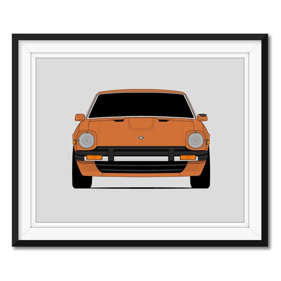 Datsun (nissan) 280ZX (1979-1983) Inspired Car Poster Print Wall