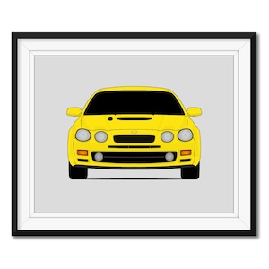 Toyota Celica T200 (1993-1999) 6th Generation Inspired Car Poster Print Wall Art Decor CX1 (Unframed)