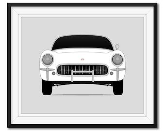 シボレー コルベット C1 (1958-1962) 初代車ポスタープリント ウォール