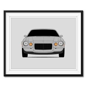 Chevy Camaro (1970-1973) 2nd Generation Inspired Car Poster Print Wall Art Decor CX1 (Unframed)