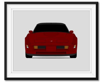 シボレー コルベット ZR1 (1990-1995) C4 ポスタープリント ウォール