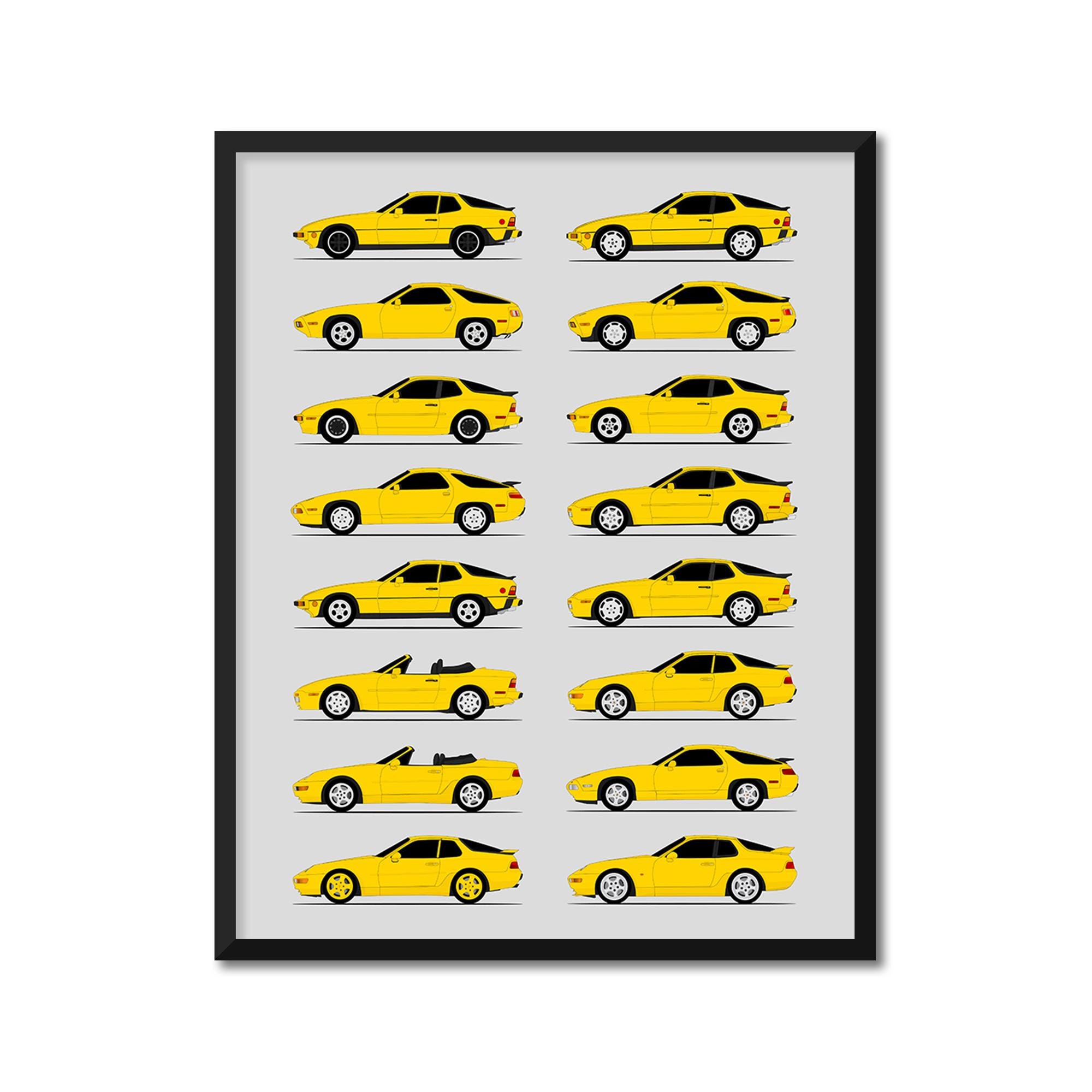 ポルシェ 924 928 944 968 フロントエンジン インスパイア ポスター