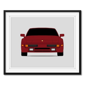Porsche 944 (1983-1985) Inspired Car Poster Print Wall Art Decor CX1 (Unframed)