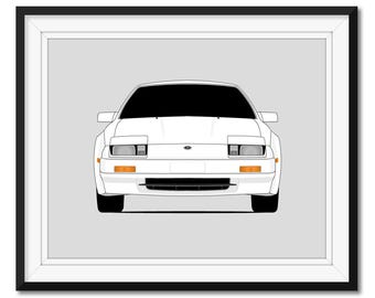 日産 300ZX Z31 (1983-1989) カーポスタープリント ウォールアートデコ