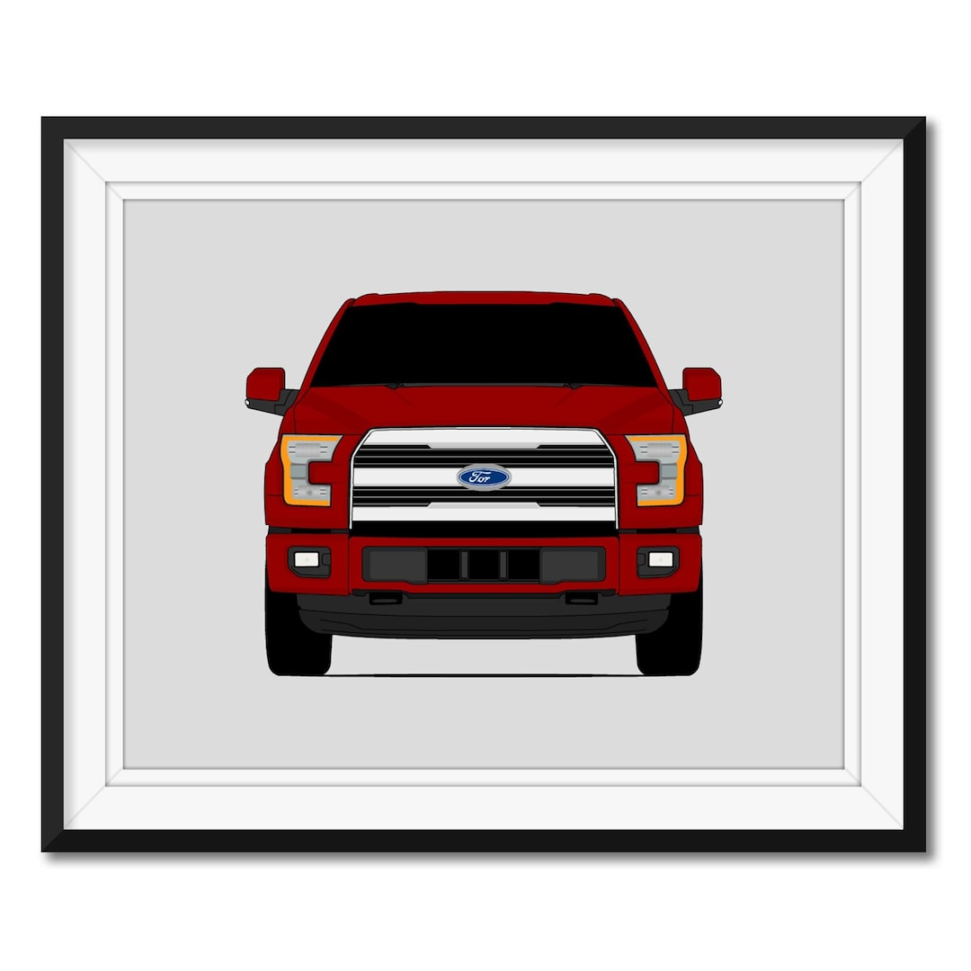 Ford F-150 King Ranch (2015-2017) Gen 13 Inspired Poster Print Wall Art ...