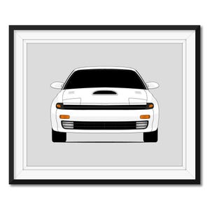 Toyota Celica T180 Turbo GT-Four (1989-1993) 5th Generation Inspired Car Poster Print Wall Art Decor Handmade CX1 (Unframed)