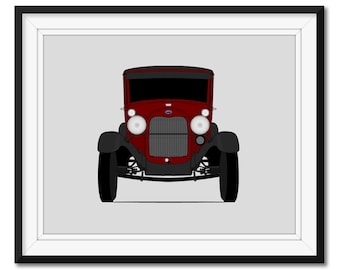 Poster ispirato alla Ford Model A (1928-1931), stampa artistica da parete, CX1