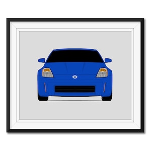 issan 350Z Z33 (2002-2005) inspirierte Auto Poster Druck Wand Kunst Dekor JDM Nismo CX1 (Ungerahmt)