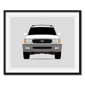 Toyota Land Cruiser (1998-2002) J100 Inspired Poster Print Wall Art Decor CX1