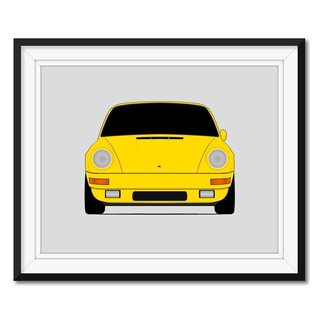Porsche 911 RUF CTR (1987–1996) Inspired Car Poster Print Wall Art ...