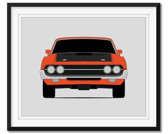 Poster ispirato alla Ford Torino 429 Cobra Jet (1970-1971), stampa artistica da parete, CX2