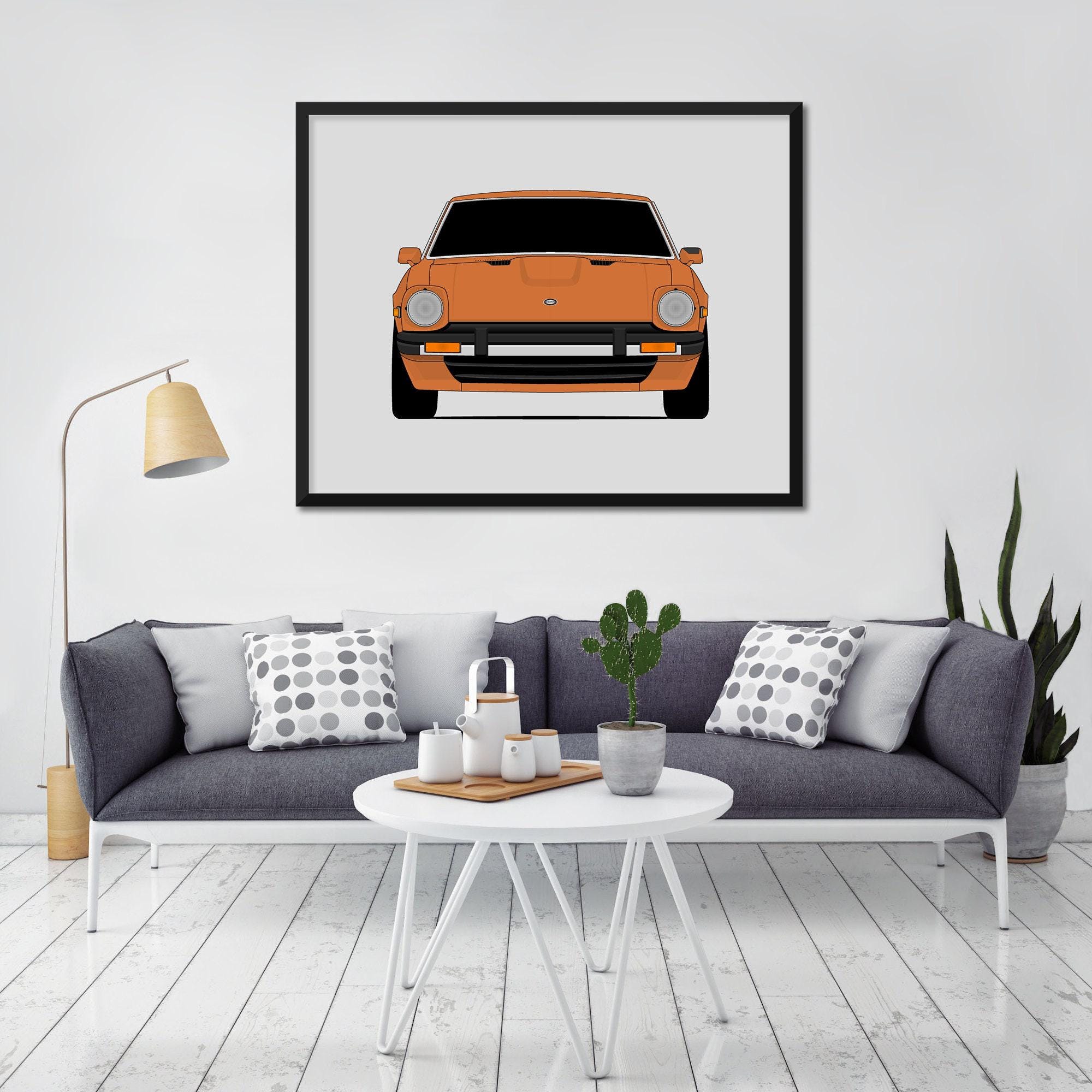 Datsun (nissan) 280ZX (1979-1983) Inspired Car Poster Print Wall