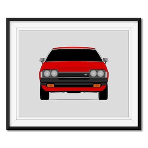 Toyota Celica GT A40, A50 (1977-1981) 2nd Generation Inspired Car Poster Print Wall Art Decor CX1 (Unframed)