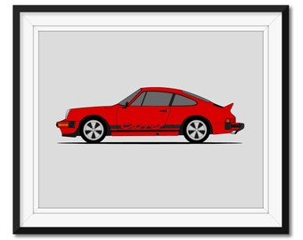 1990 ポルシェ 911 カレラ 2 / カレラ 4 設計図ポスター 18