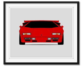 オリジナル ビンテージ ポスター 1984 ランボルギーニ カウンタック