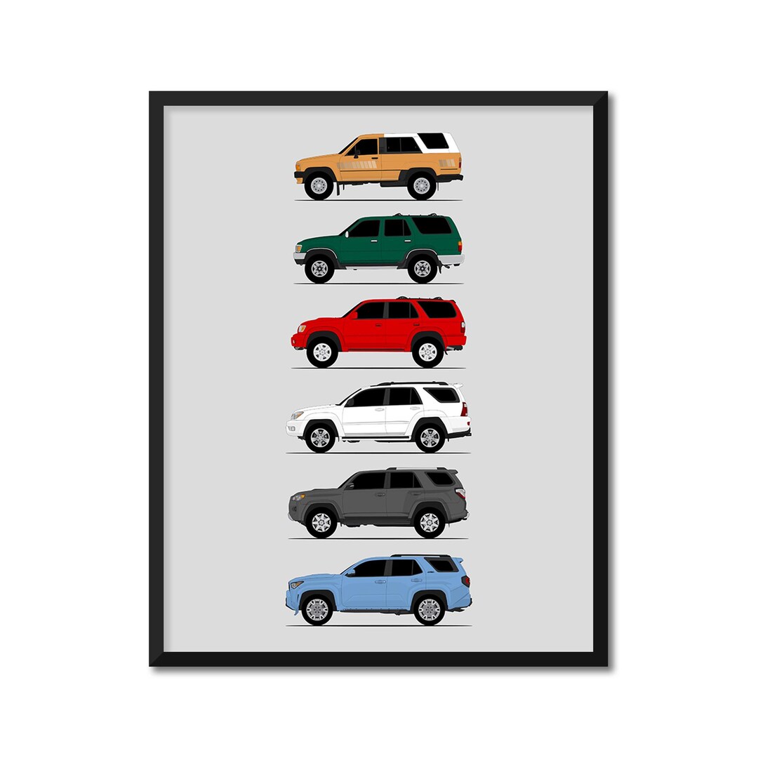 Ford 4Runner Inspiriertes Auto Poster (Seitenprofil) Druck Wand Kunst ...