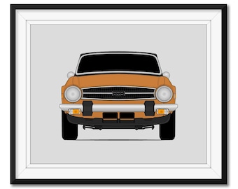 Pôster inspirado em Triumph TR6 (1968–1976) - Decoração de parede CX1 (sem moldura)