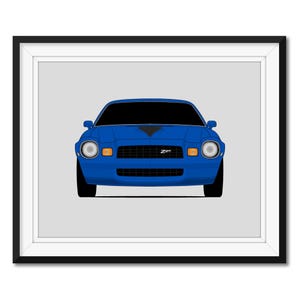 Chevy Camaro Z28 (1978-1981) 2nd Generation Inspired Car Poster Print Wall Art Decor CX1 (Unframed)