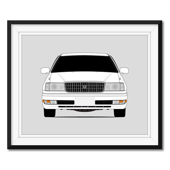 Toyota Crown (1995-2001) S150 10th GEN Inspired Poster Print Wall