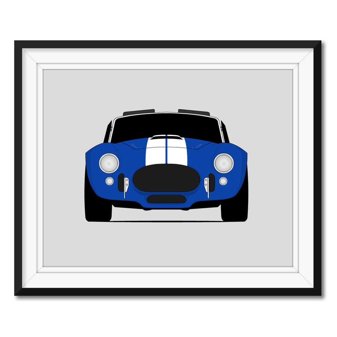 Shelby 427 Cobra Roadster (1965-1967) Inspired Car Poster Print
