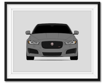 Poster ispirato alla Jaguar XE (2019-oggi) - Decorazione murale CX1