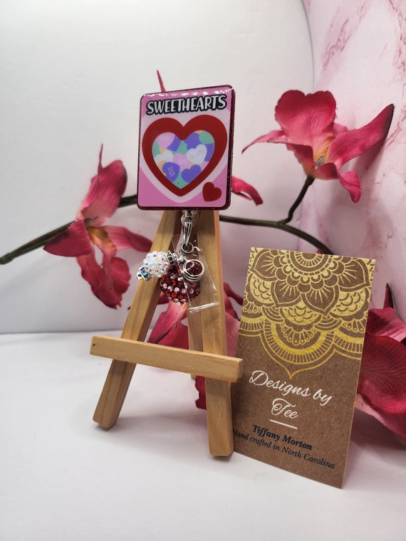Valentine's Day Sweethearts Candy Box Badge Reel 