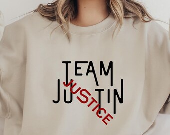 Team Justin Sweatshirt: Movie Fan Apparel