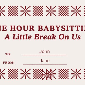 Printable Gift Certificates Bundle, Editable Canva Gift Cards, Babysitting, Date Night, Chores, Me Time, Digital Download, Instant Download image 4