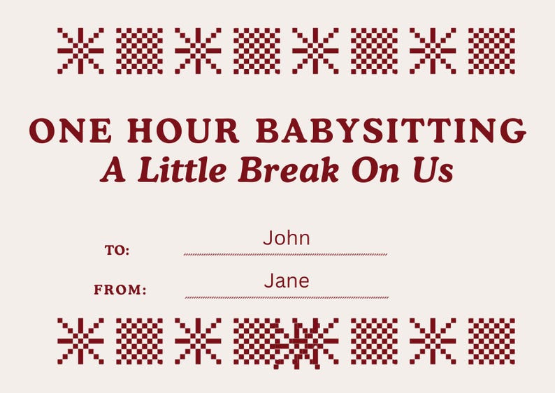 Printable Gift Certificates Bundle, Editable Canva Gift Cards, Babysitting, Date Night, Chores, Me Time, Digital Download, Instant Download image 4