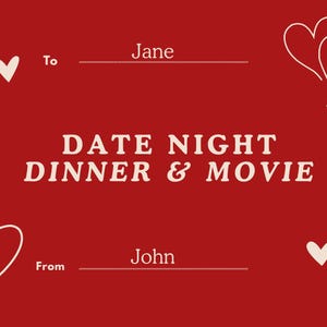 Printable Gift Certificates Bundle, Editable Canva Gift Cards, Babysitting, Date Night, Chores, Me Time, Digital Download, Instant Download image 5