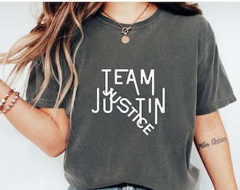 Comfort Colors Team Justin Tshirt It Ends With Us Tee Support Team Justin Shirt Team Justin Baldoni Fans Movie Lovers Gift