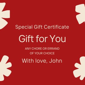 Printable Gift Certificates Bundle, Editable Canva Gift Cards, Babysitting, Date Night, Chores, Me Time, Digital Download, Instant Download image 3